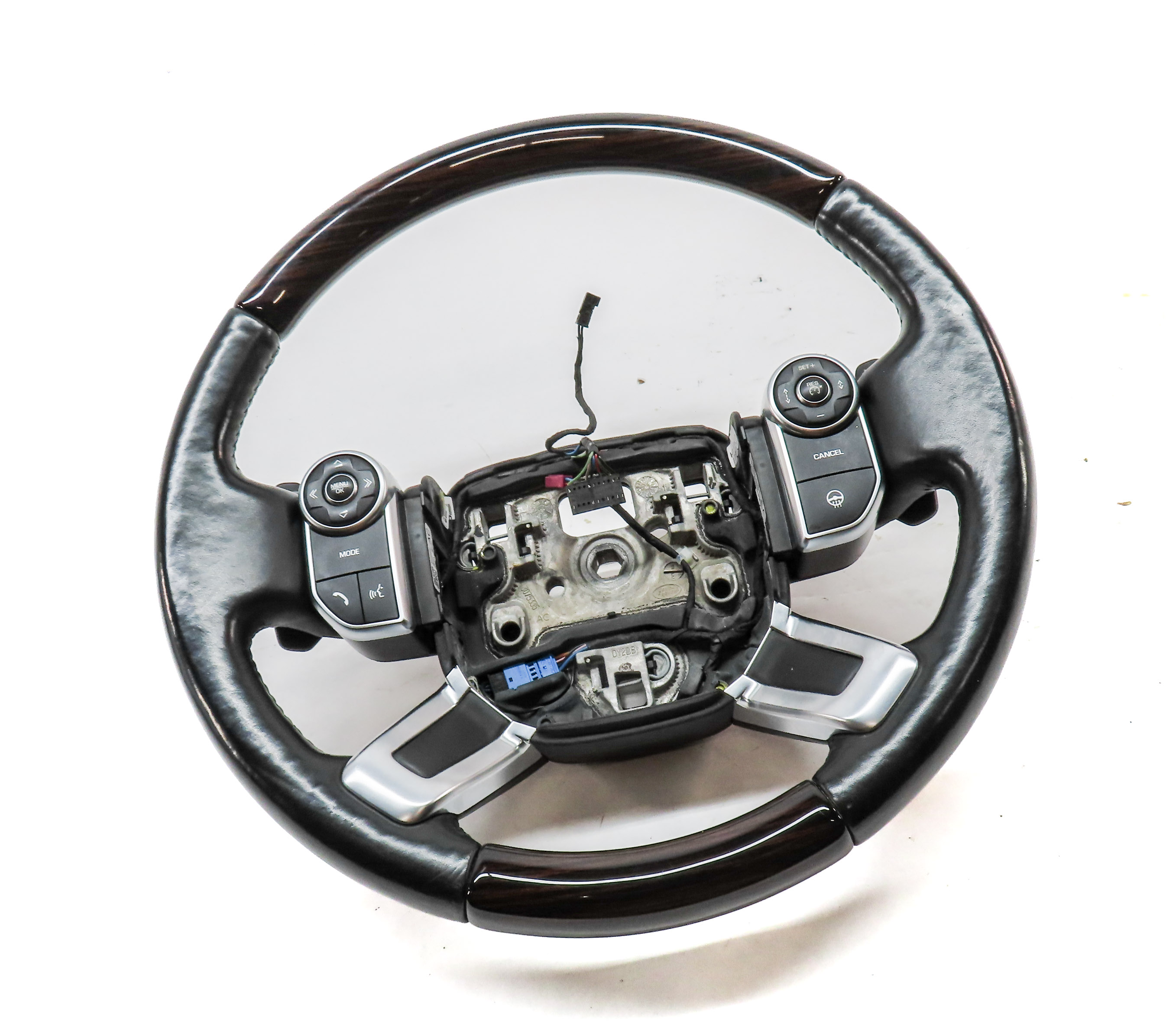 13-22 RANGE ROVER (L405) HEATED STEERING WHEEL w/ PADDLE & SWITCHES (BLACK WOOD) — exact item pictured